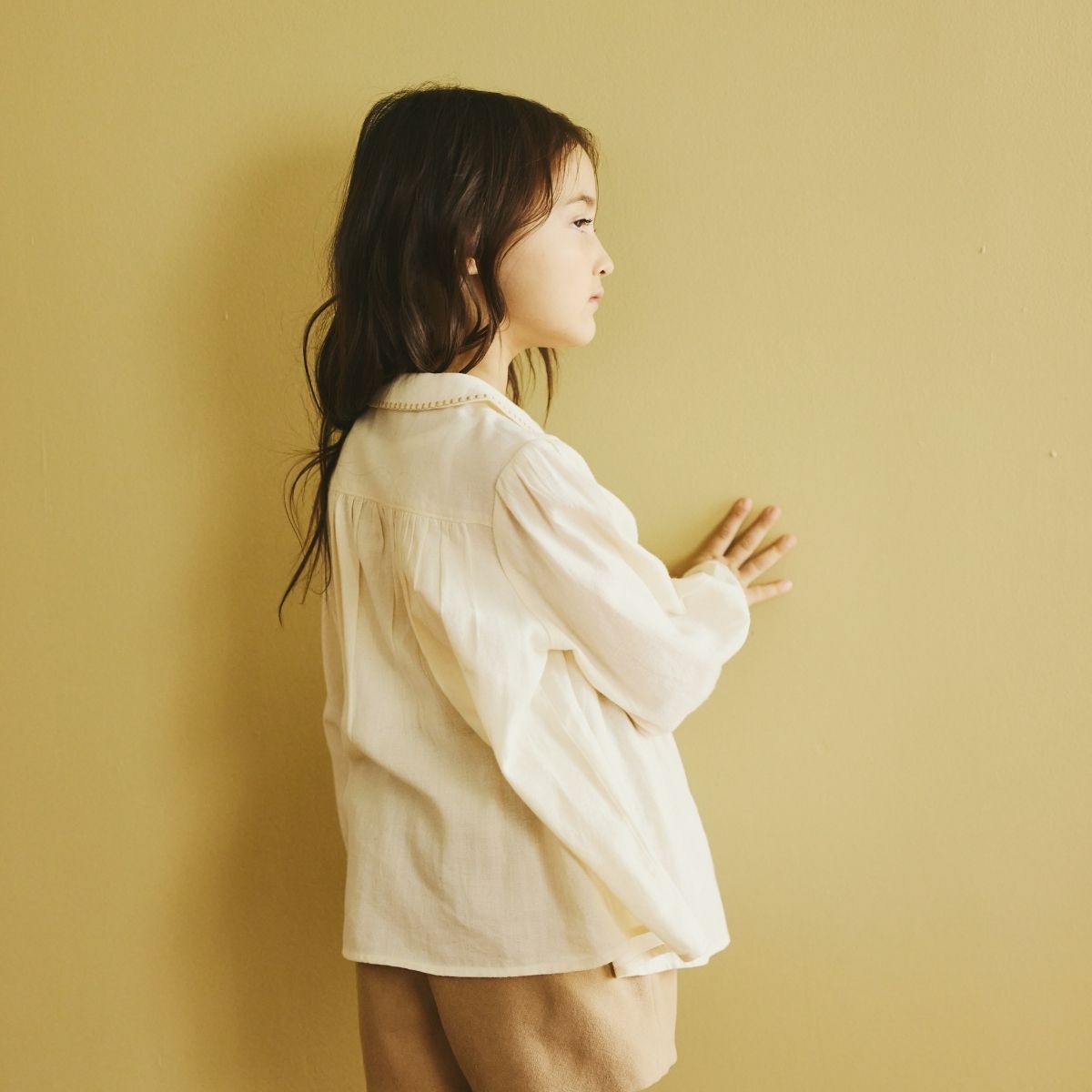 NEW【セール10%OFF】コットン100%スモッキングブラウス 110 120 130 140cm (2573-7323) utremi/ユトレミ