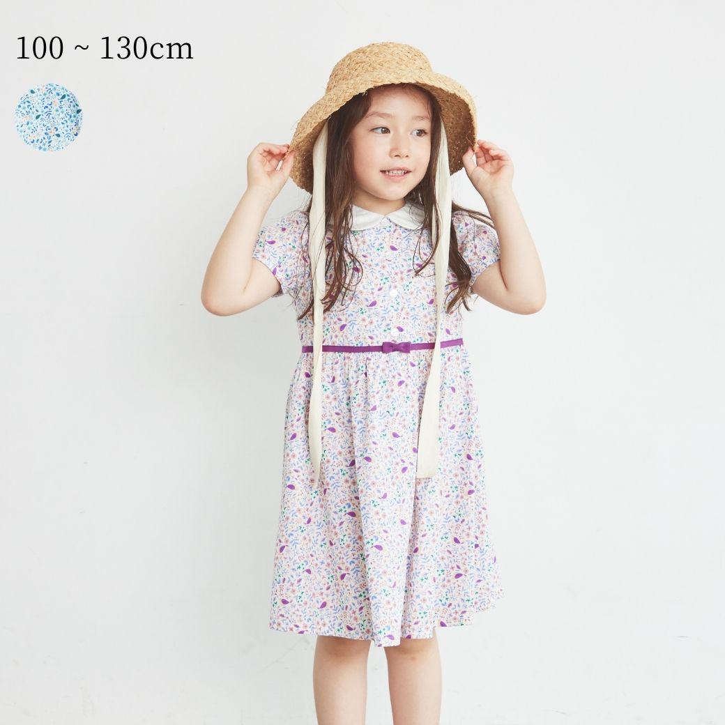 美品　ninitaニニータ　小鳥花柄ワンピース 美品ninitaニニータ小鳥花柄ワンピース