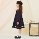 NEW【セール55％OFF】パイピングワンピース 100 110 120 130 140cm (2376-2356) CHOPINblue/ショパン ブルー