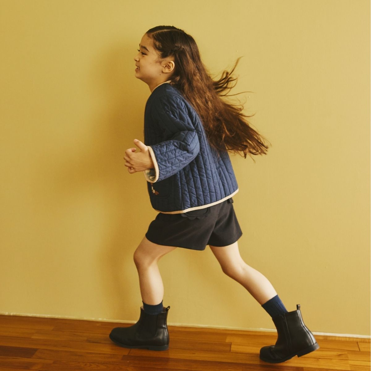 NEW【セール10%OFF】コットン100%ストライプキルトジャケット 90 100 110 120 130 140cm (2572-7321) utremi/ユトレミ