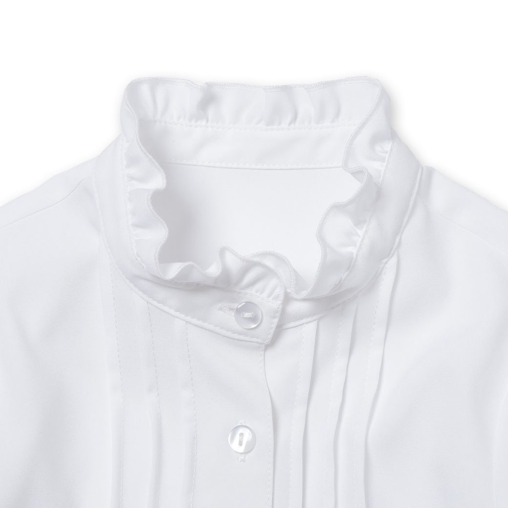 【クリスマスセール10%OFF】スタンドフリル襟ブラウス 110cm 120cm 130cm (2403-8364)