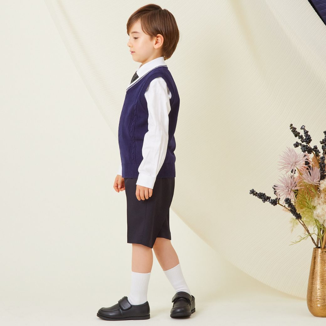 チルデンニットベスト 110 120 130cm (2377-5460 ) CHOPINblue/ショパン ブルー