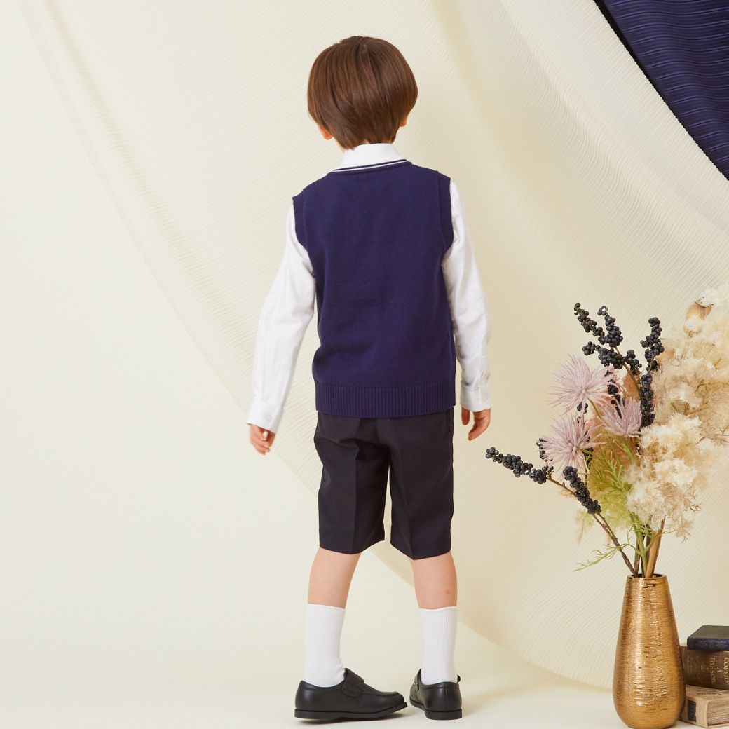 チルデンニットベスト 110 120 130cm (2377-5460 ) CHOPINblue/ショパン ブルー