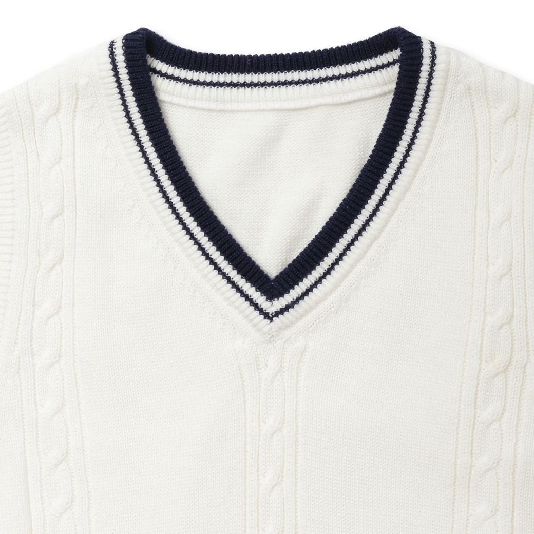 チルデンニットベスト 110 120 130cm (2377-5460 ) CHOPINblue/ショパン ブルー