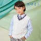 チルデンニットベスト 110 120 130cm （2377-5460 ） CHOPINblue/ショパン ブルー
