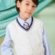 チルデンニットベスト 110 120 130cm （2377-5460 ） CHOPINblue/ショパン ブルー