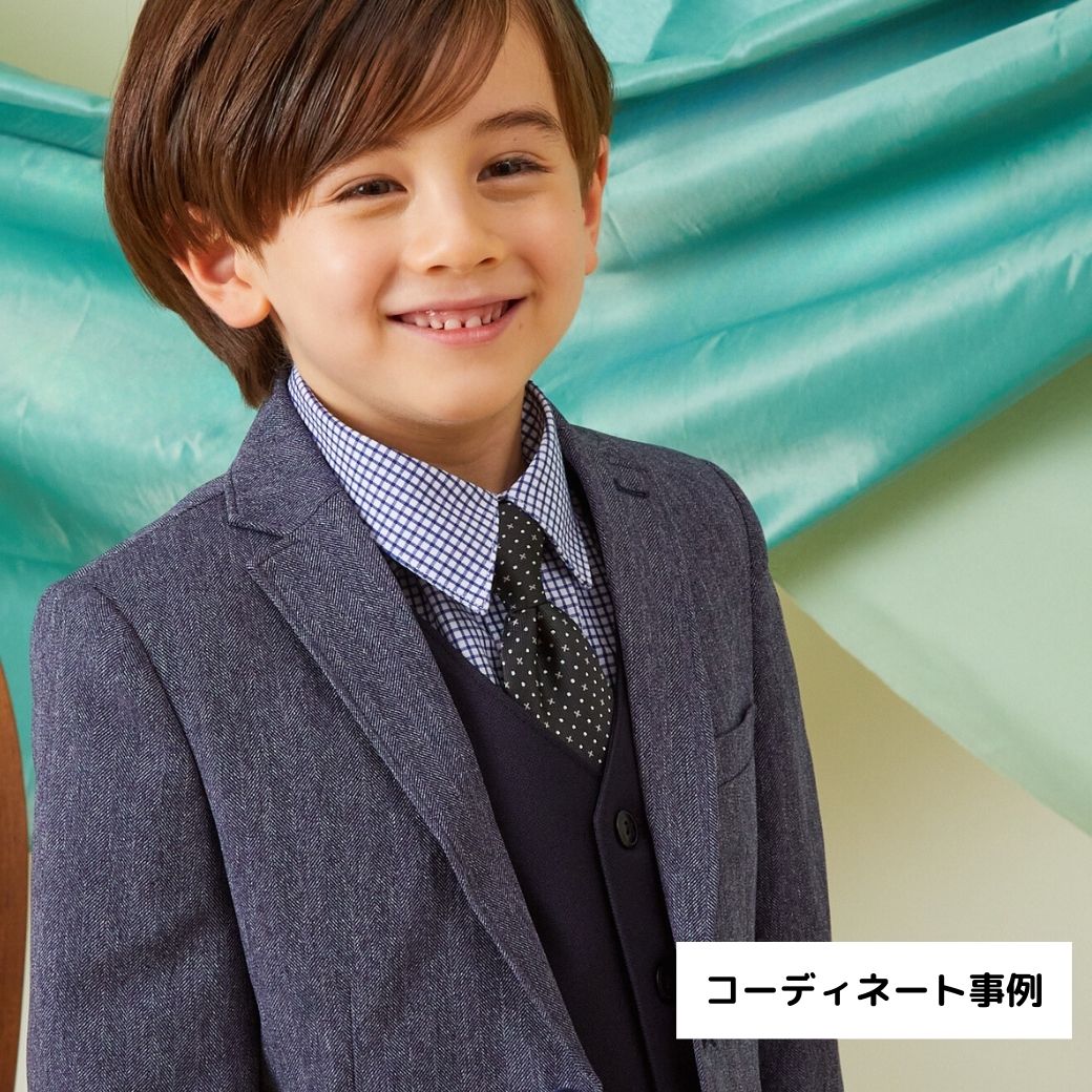 ネクタイ&ポケットチーフセット フリー (2378-5461) CHOPINblue/ショパン ブルー