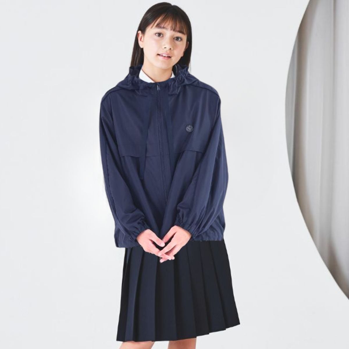 【WINTER SALE10%OFF】ドロストライトブルゾン 140 150 160cm (2572-2527) CHOPIN blue/ショパンブルー