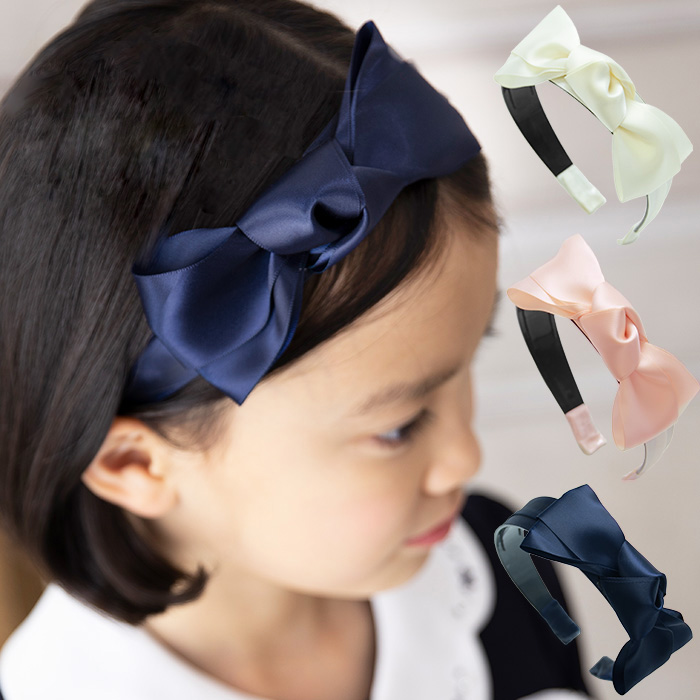 サテンリボンカチューシャ(8090-0006)