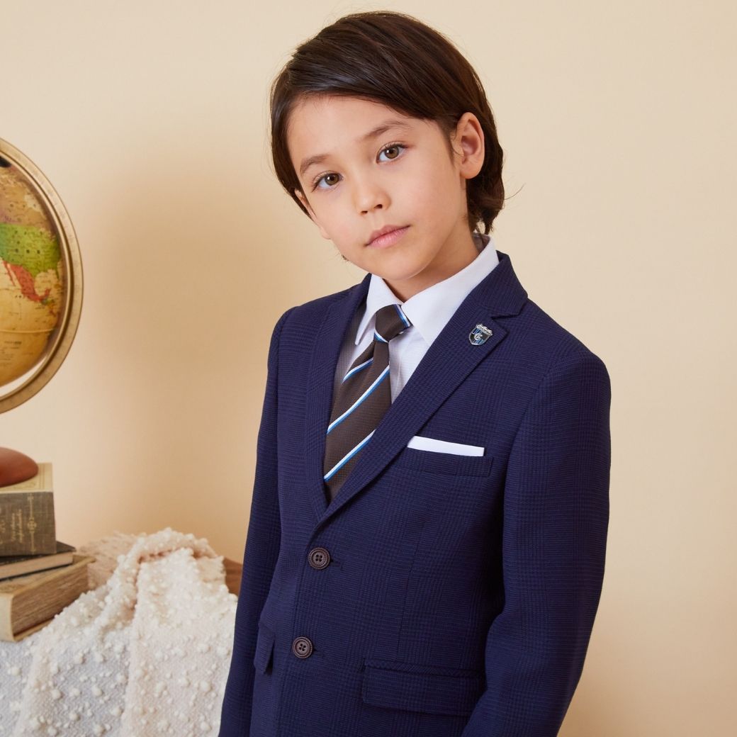 グレンチェックロングパンツスーツセット 6点セット 120 130 120B 130Bcm (8371-5403-5405) CHOPIN/ショパン