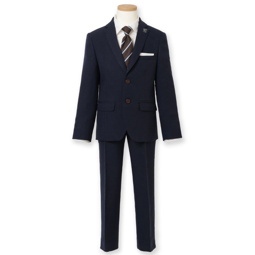 グレンチェックロングパンツスーツセット 6点セット 120 130 120B 130Bcm (8371-5403-5405) CHOPIN/ショパン