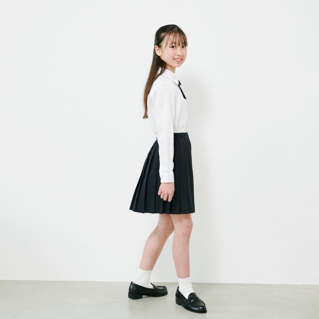 【セール15%OFF】リボン付きプリーツスカート 140 150 160cm (1474-2502) CHOPIN deux/ショパンドゥ