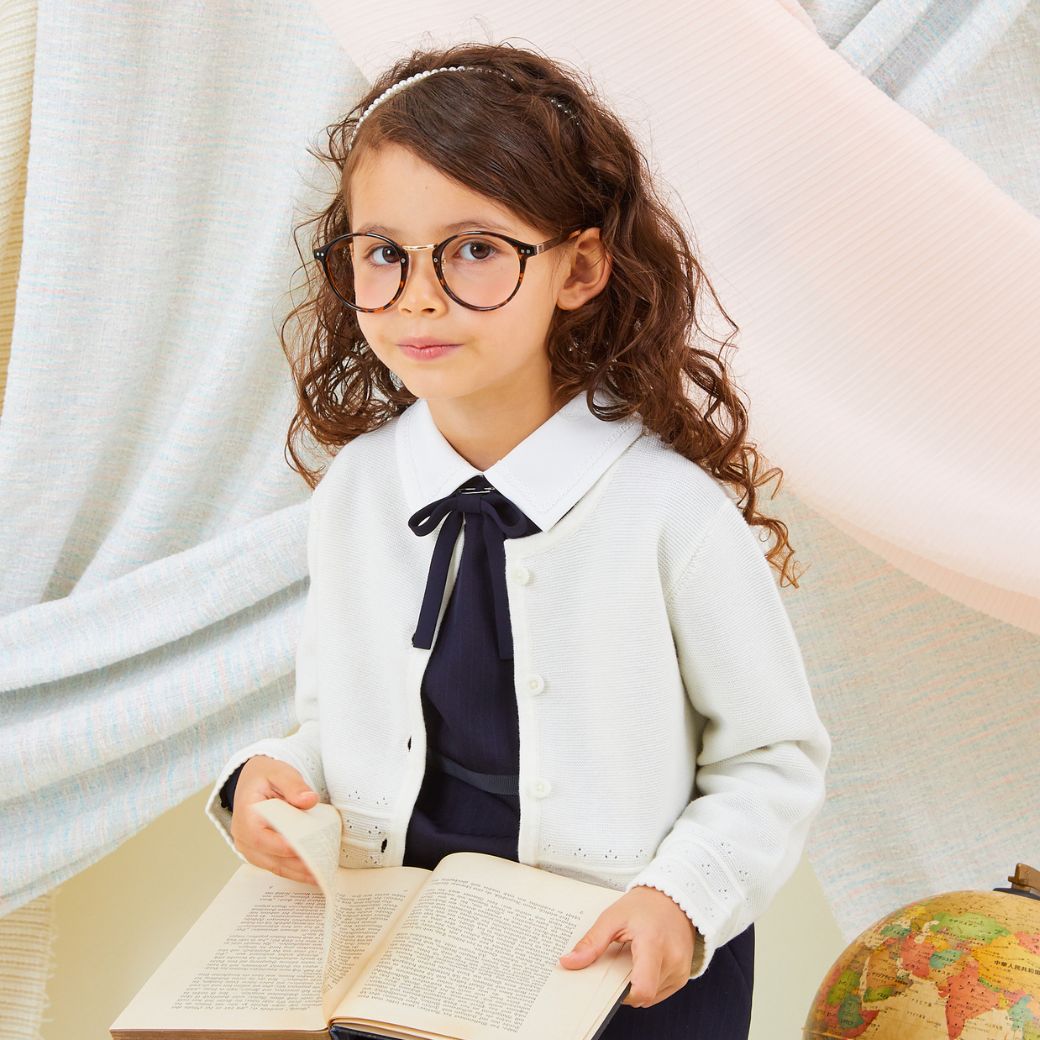 【クリスマスセール10%OFF】ミラノリブボレロカーディガン 100 110 120 130cm (8377-7309) CHOPIN/ショパン