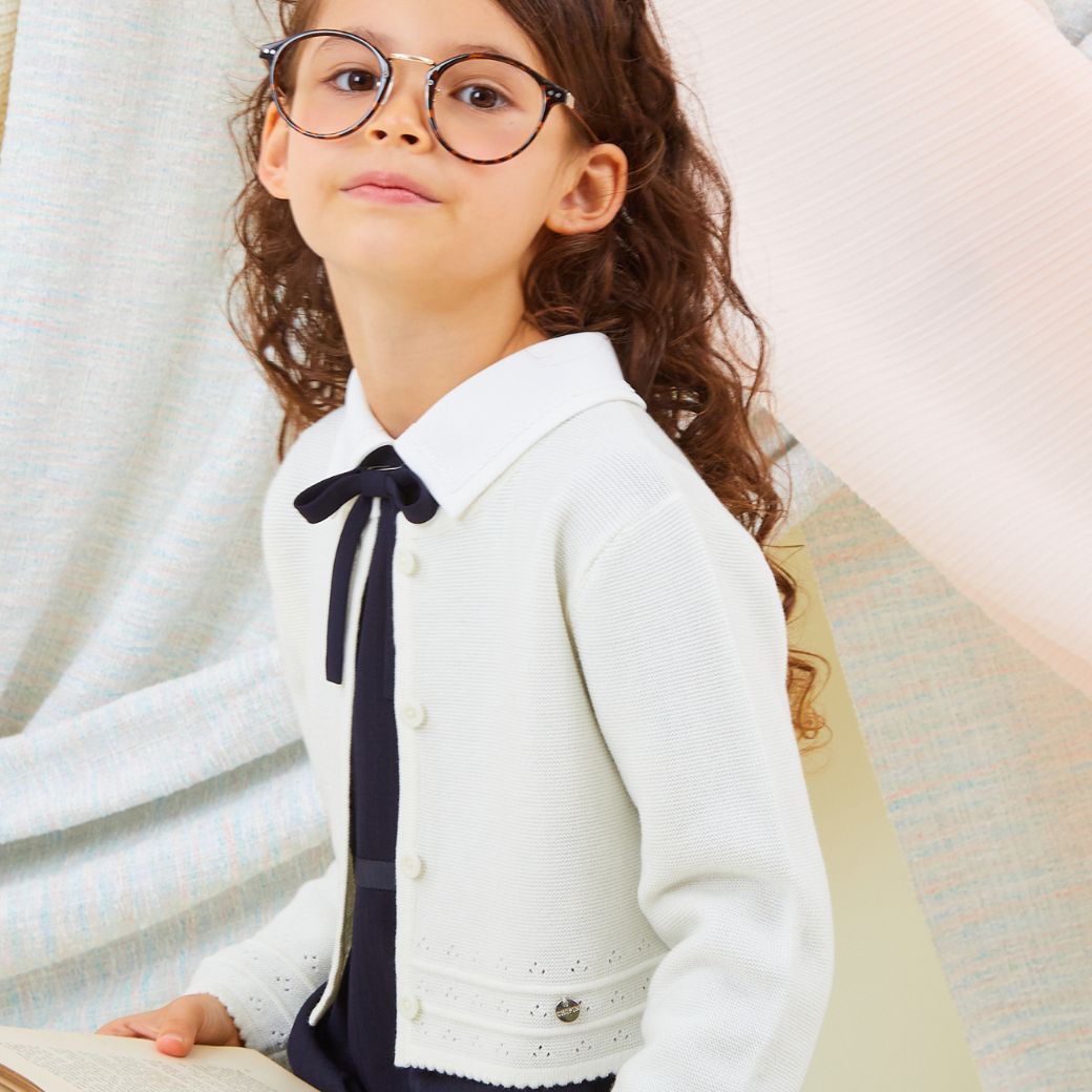 【クリスマスセール10%OFF】ミラノリブボレロカーディガン 100 110 120 130cm (8377-7309) CHOPIN/ショパン