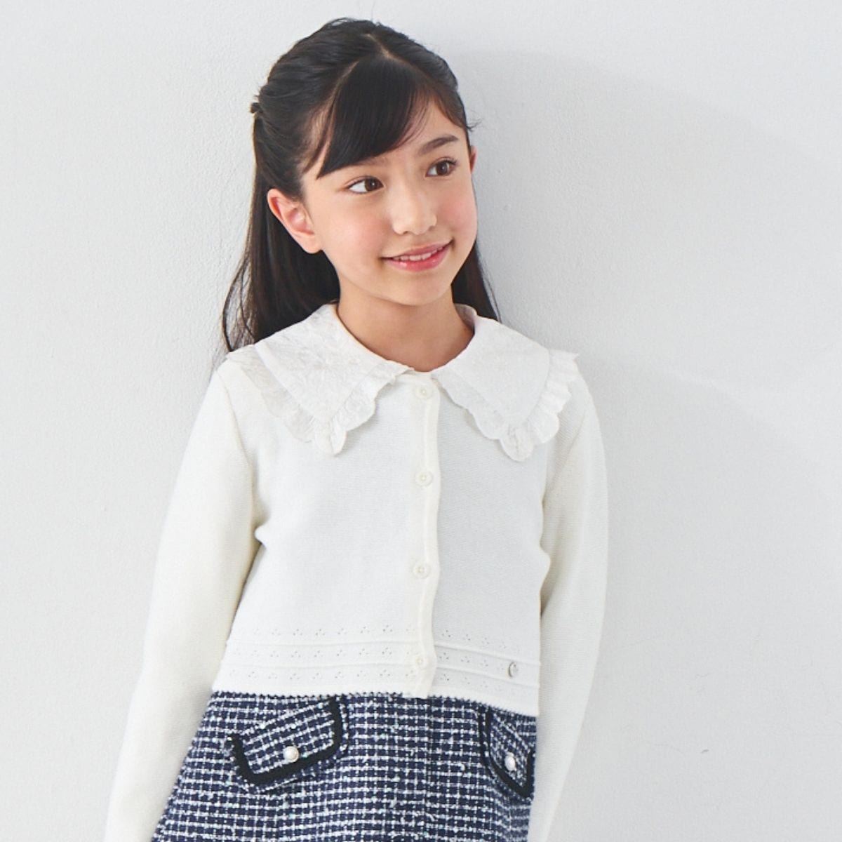 【クリスマスセール10%OFF】ミラノリブボレロカーディガン 100 110 120 130cm (8377-7309) CHOPIN/ショパン