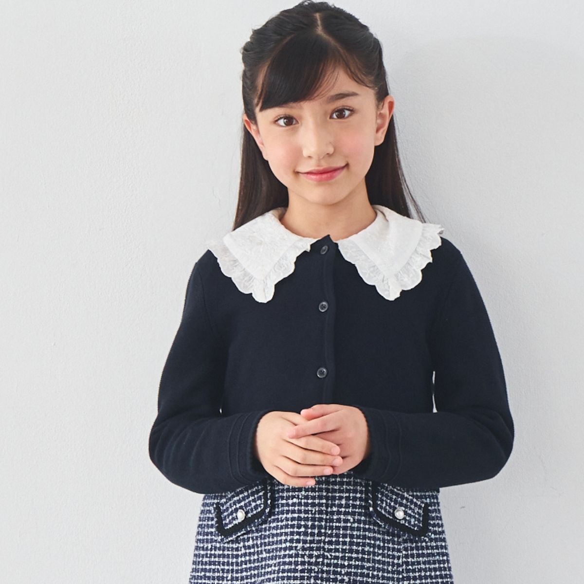 seventeen ホリコレ カーディガン 新品未開封 ANOTHER BRANCH OLIVE des OLIVE カーディガン ビジューリボンカーデ