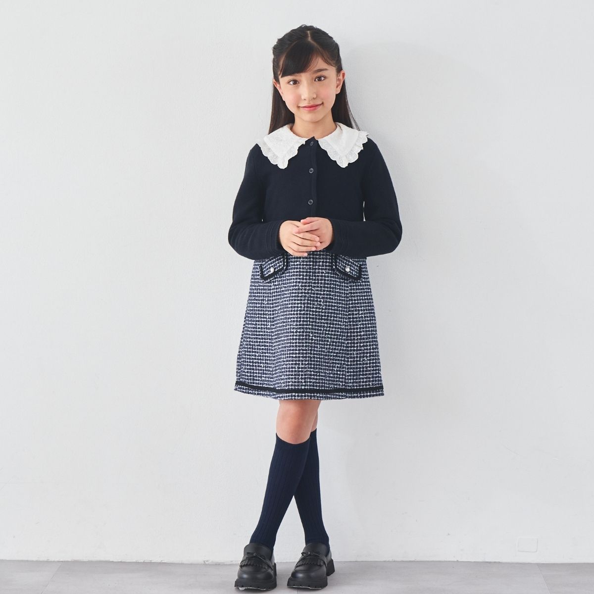 【クリスマスセール10%OFF】ミラノリブボレロカーディガン 100 110 120 130cm (8377-7309) CHOPIN/ショパン