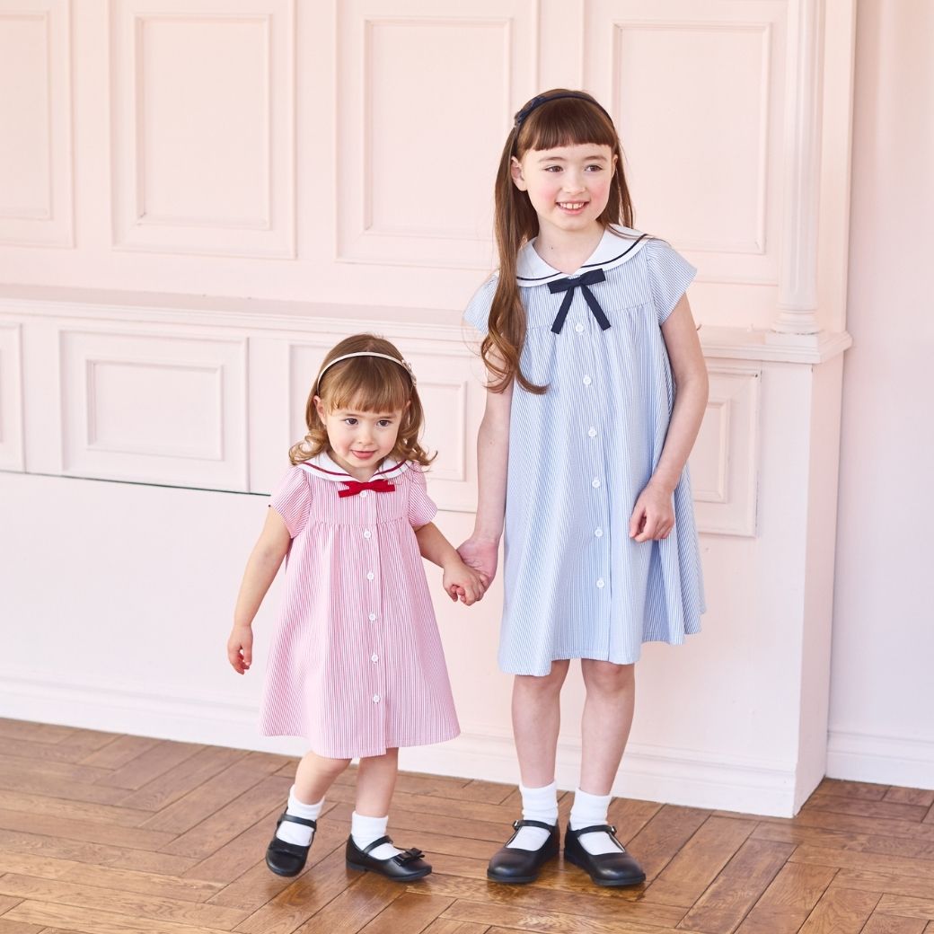 COOLMAX クールマックス 吸水速乾性能 セーラーAラインワンピース 80 90 100 110 120 130cm (8336-7100/8336-7314)