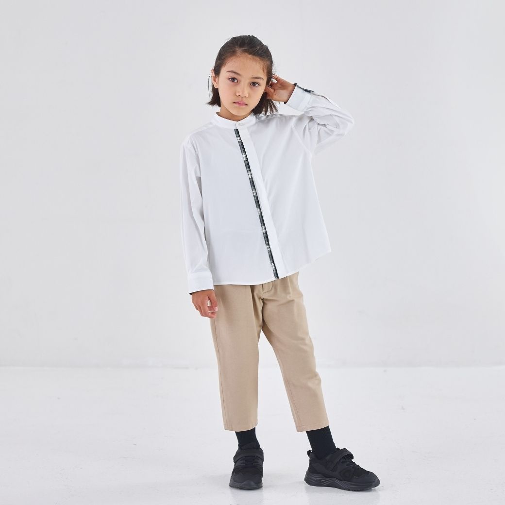 【WEB限定】カジュアルロングパンツスーツ 110 120 130cm (2571-5407) CHOPIN blue/ショパンブルー