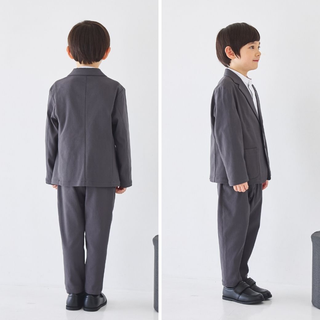 【WEB限定】カジュアルロングパンツスーツ 110 120 130cm (2571-5407) CHOPIN blue/ショパンブルー