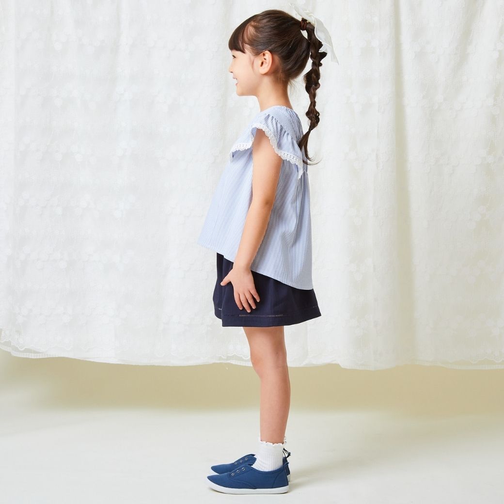 【ファイナルセール50%OFF】COOLMAX ブラウス 110 120 130cm (2433-7359) CHOPINblue/ショパンブルー