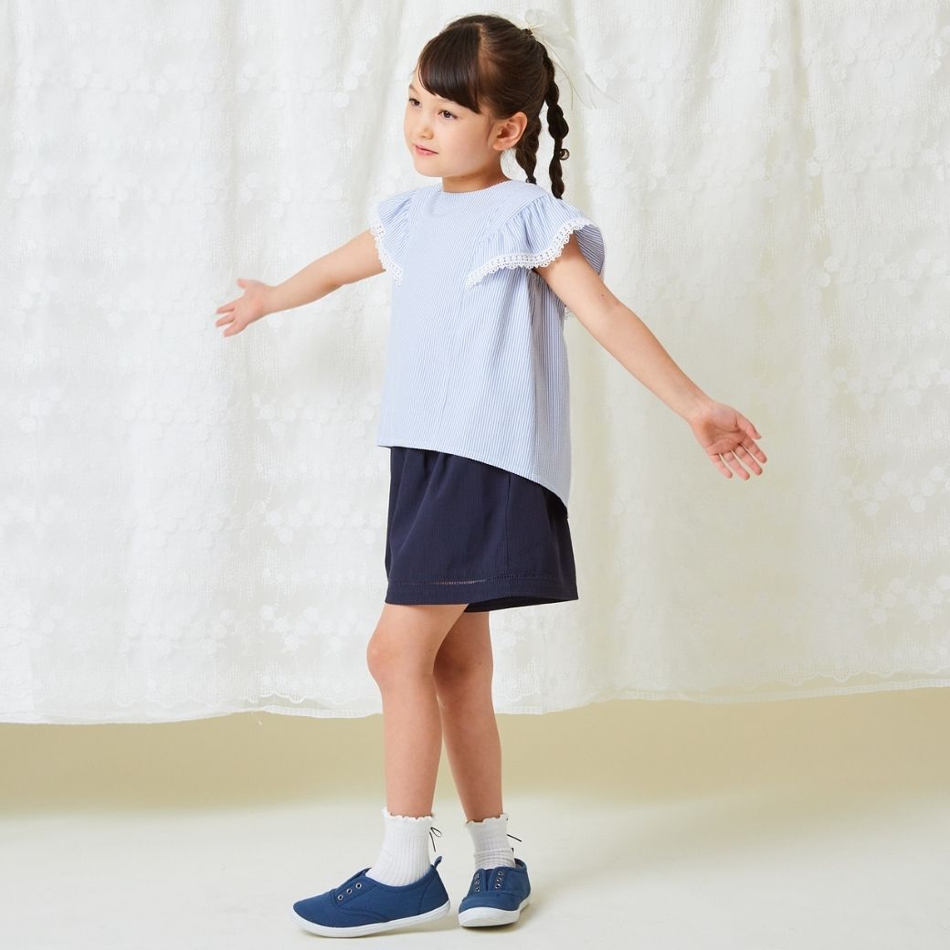 【ファイナルセール50%OFF】COOLMAX ブラウス 110 120 130cm (2433-7359) CHOPINblue/ショパンブルー