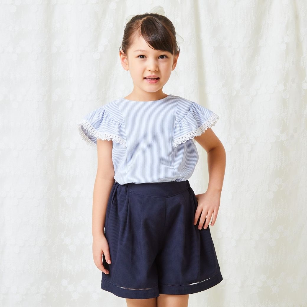 【ファイナルセール50%OFF】COOLMAX ブラウス 110 120 130cm (2433-7359) CHOPINblue/ショパンブルー