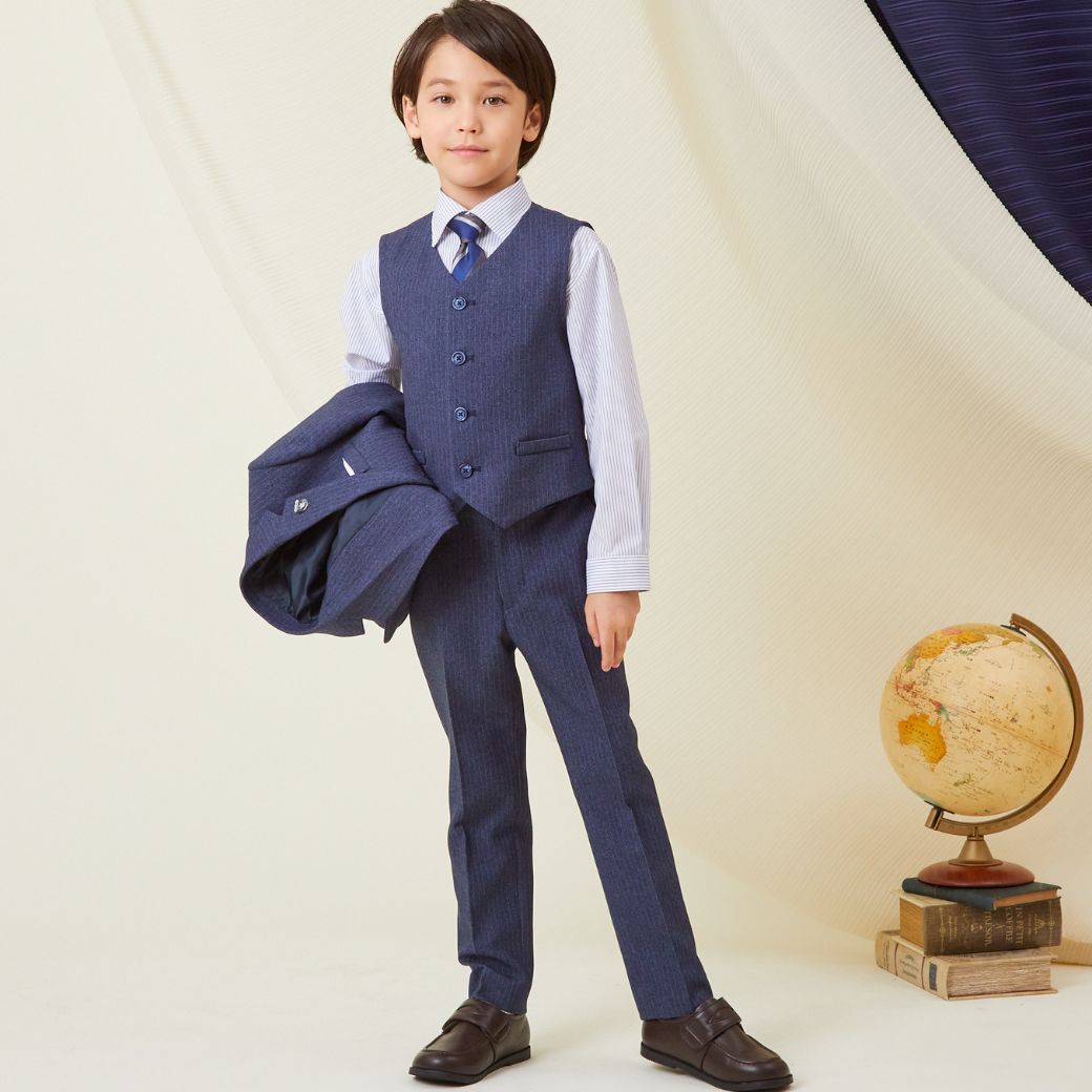 ストライプスリーピーススーツセット 7点セット 110 120 130 120B 130Bcm (8371-5404-5406) CHOPIN/ショパン 【PREMIUMライン】