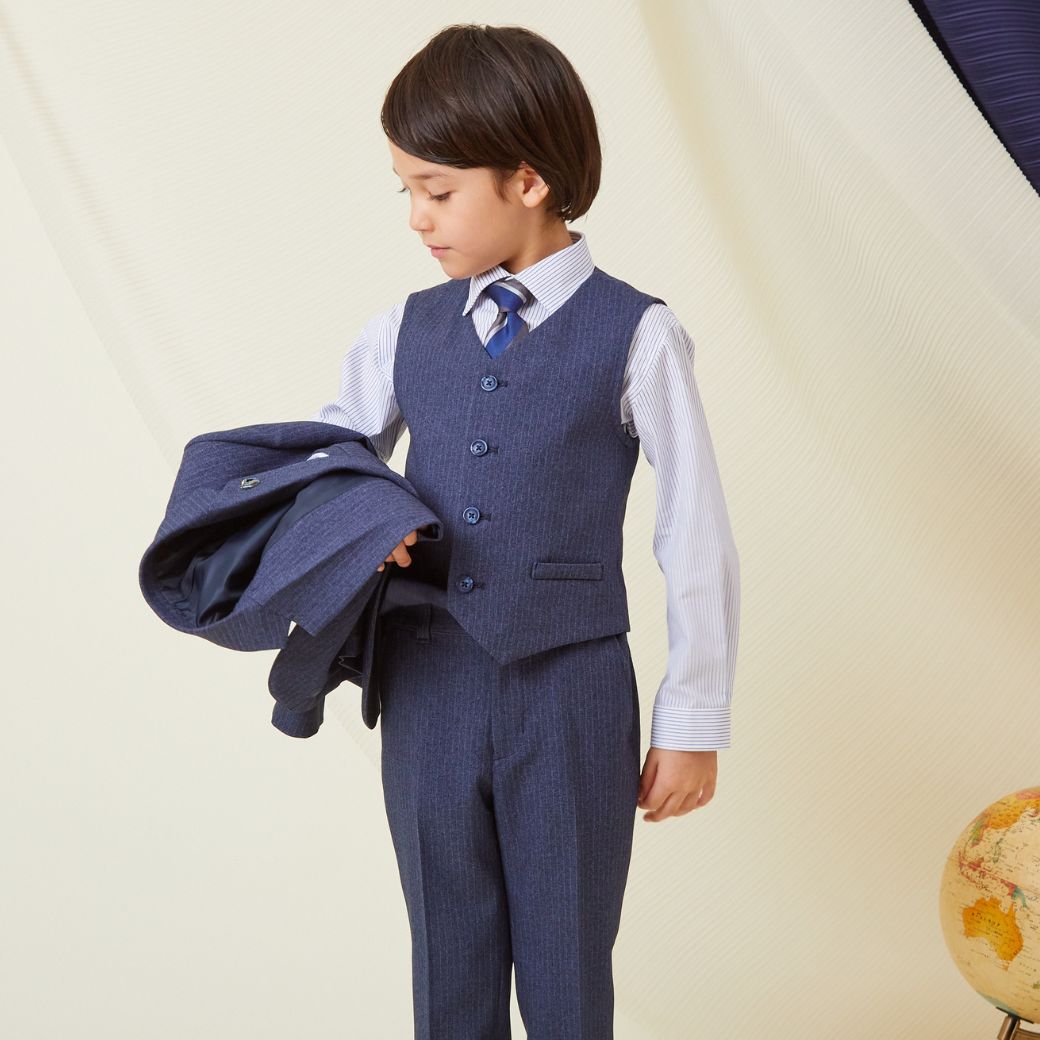 ストライプスリーピーススーツセット 7点セット 110 120 130 120B 130Bcm (8371-5404-5406) CHOPIN/ショパン 【PREMIUMライン】