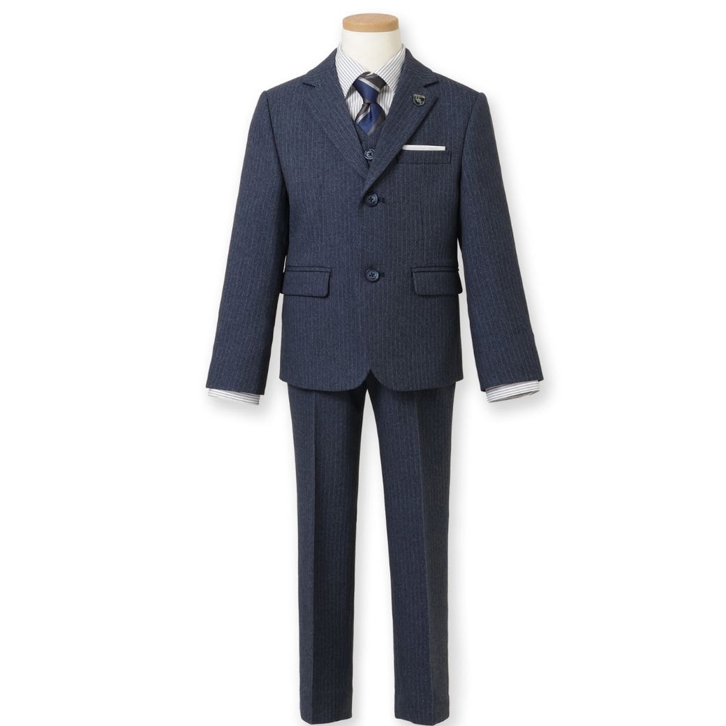 ストライプスリーピーススーツセット 7点セット 110 120 130 120B 130Bcm (8371-5404-5406) CHOPIN/ショパン 【PREMIUMライン】