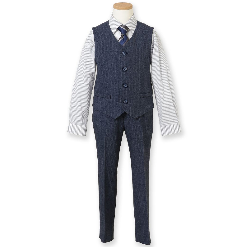 ストライプスリーピーススーツセット 7点セット 110 120 130 120B 130Bcm (8371-5404-5406) CHOPIN/ショパン 【PREMIUMライン】