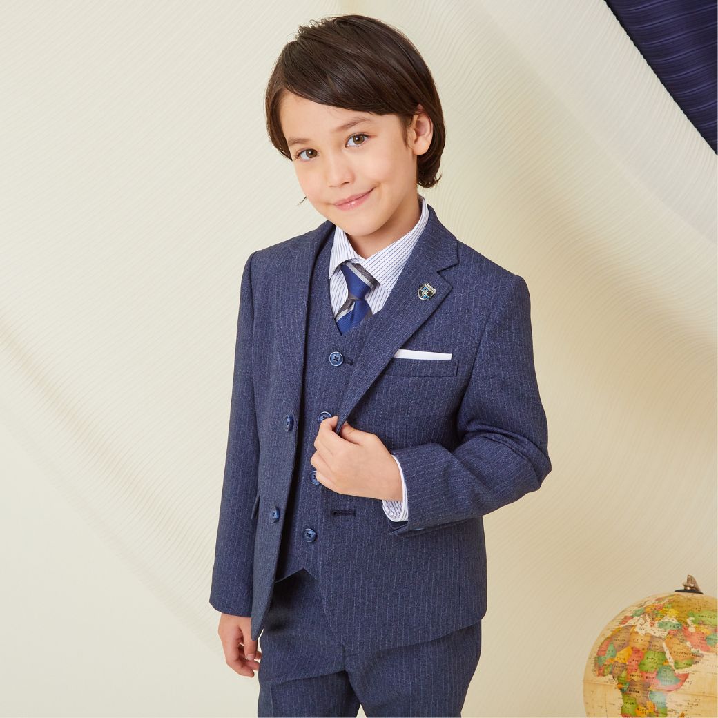 ストライプスリーピーススーツセット 7点セット 110 120 130 120B 130Bcm (8371-5404-5406) CHOPIN/ショパン 【PREMIUMライン】