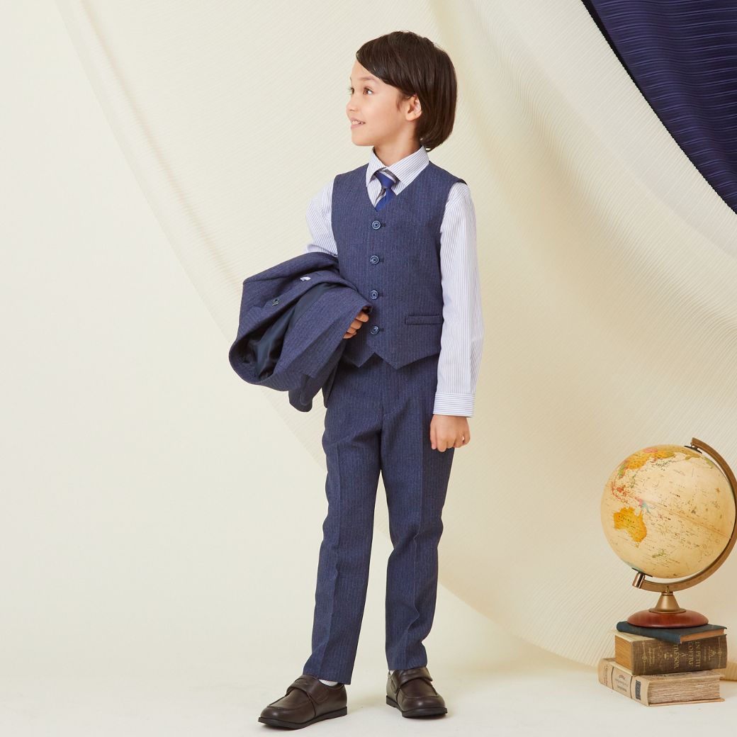 ストライプスリーピーススーツセット 7点セット 110 120 130 120B 130Bcm (8371-5404-5406) CHOPIN/ショパン 【PREMIUMライン】