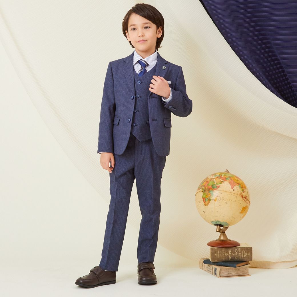 ストライプスリーピーススーツセット 7点セット 110 120 130 120B 130Bcm (8371-5404-5406) CHOPIN/ショパン 【PREMIUMライン】