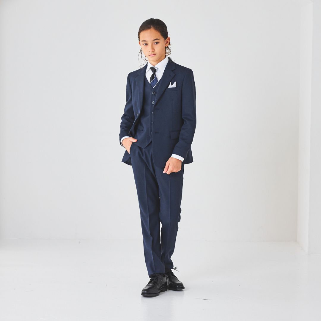 バーズアイ3ピーススーツ 140 150 160 170cm (8401-5601) CHOPIN/ショパン【PREMIUMライン】