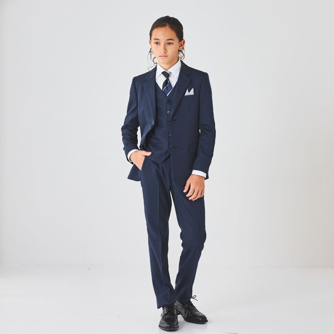 バーズアイ3ピーススーツ 140 150 160 170cm (8401-5601) CHOPIN/ショパン【PREMIUMライン】