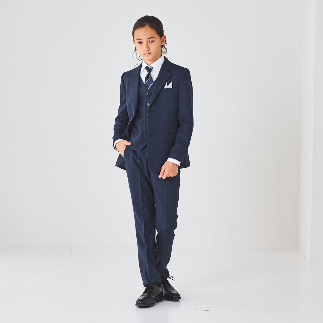 バーズアイ3ピーススーツ 140 150 160 170cm (8401-5601) CHOPIN/ショパン【PREMIUMライン】