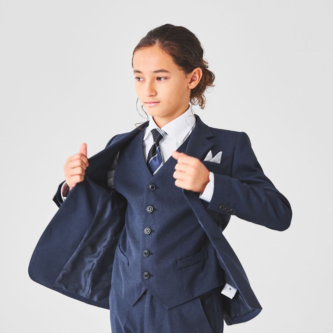 バーズアイ3ピーススーツ 140 150 160 170cm (8401-5601) CHOPIN/ショパン【PREMIUMライン】