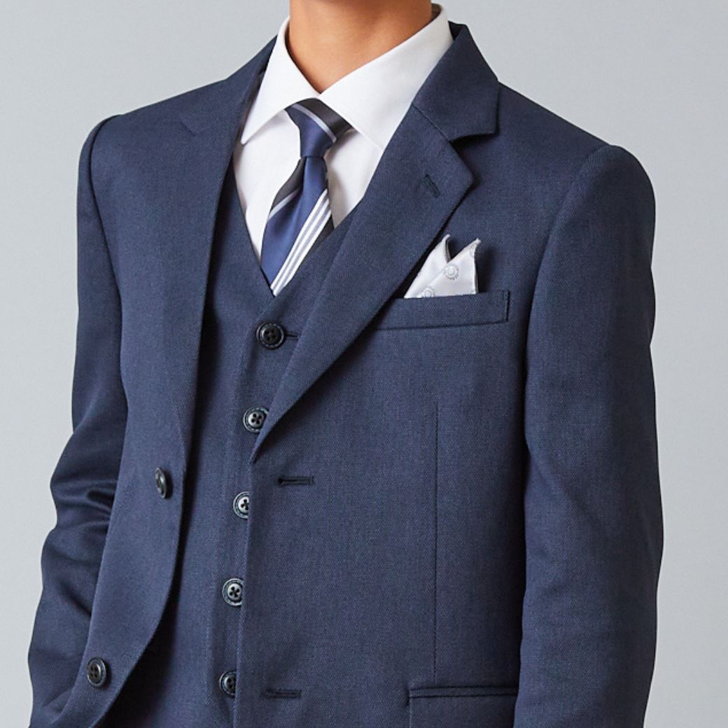 バーズアイ3ピーススーツ 140 150 160 170cm (8401-5601) CHOPIN/ショパン【PREMIUMライン】