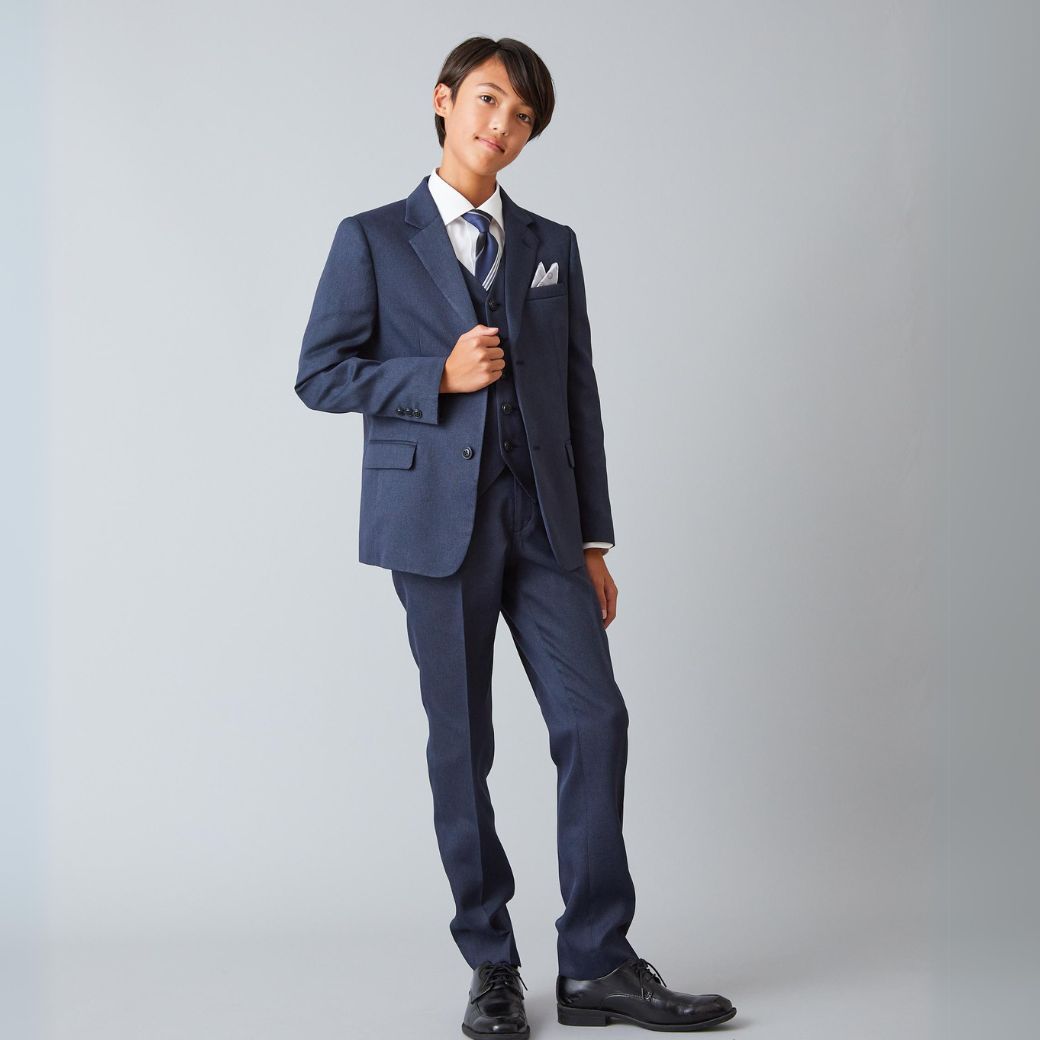 バーズアイ3ピーススーツ 140 150 160 170cm (8401-5601) CHOPIN/ショパン【PREMIUMライン】