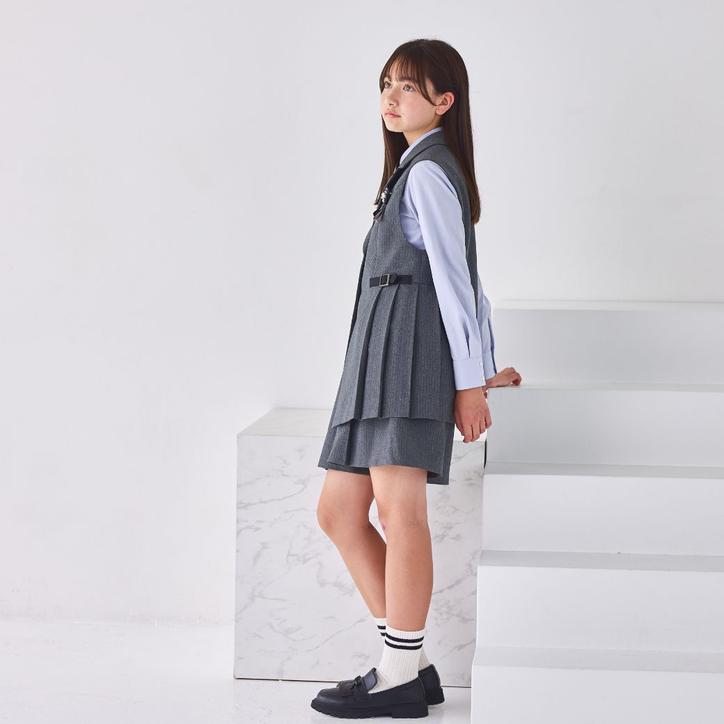 プリーツジレスーツ 150 160 165cm (8571-2556) CHOPIN/ショパン【先行限定/12月中旬入荷予定】