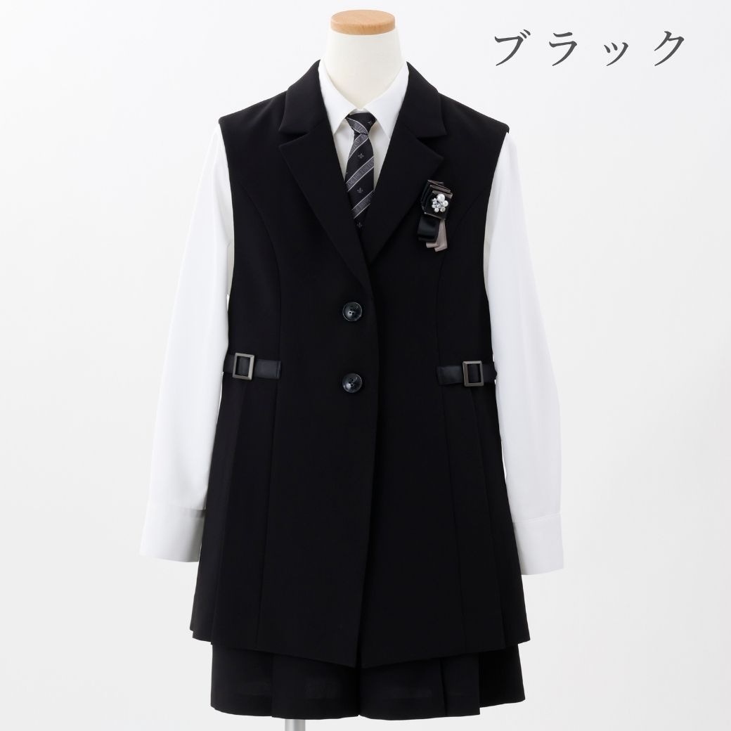 プリーツジレスーツ 150 160 165cm (8571-2556) CHOPIN/ショパン【先行限定/12月中旬入荷予定】