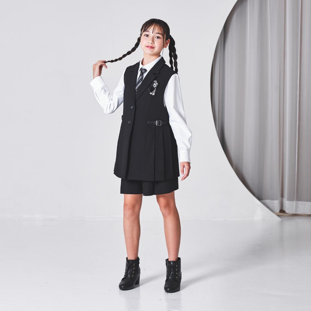 プリーツジレスーツ 150 160 165cm (8571-2556) CHOPIN/ショパン