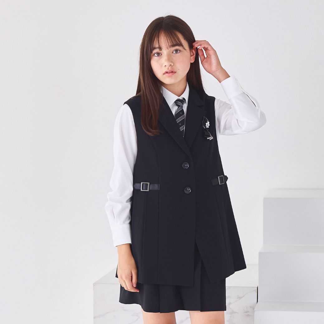 プリーツジレスーツ 150 160 165cm (8571-2556) CHOPIN/ショパン【先行限定/12月中旬入荷予定】