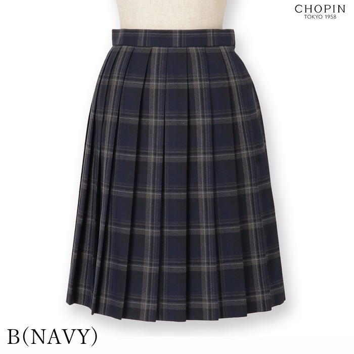 チェック柄プリーツスカート 140 150cm (8194-2552)