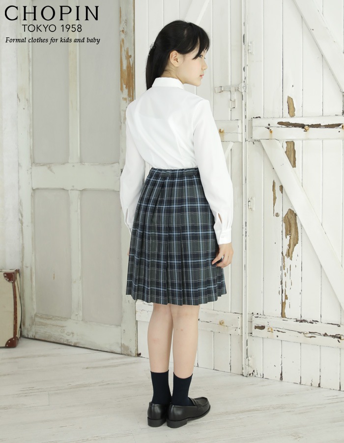 チェック柄プリーツスカート 140 150cm (8194-2552)