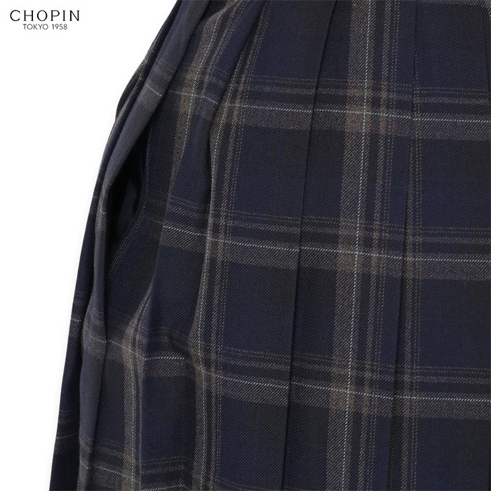 チェック柄プリーツスカート 140 150cm (8194-2552)