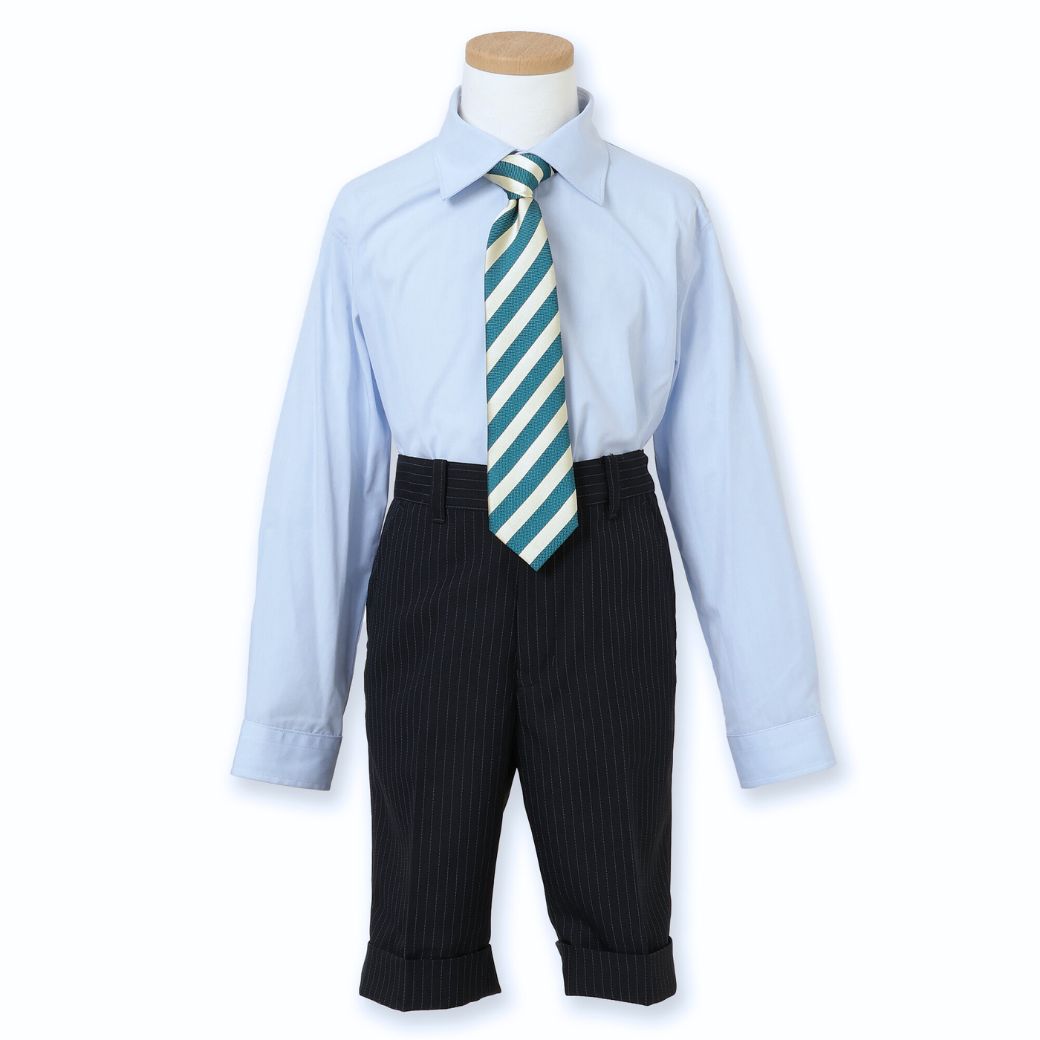 Wボタンピンストライプスーツ 6点セット 120 130cm (8371-5400) CHOPIN/ショパン