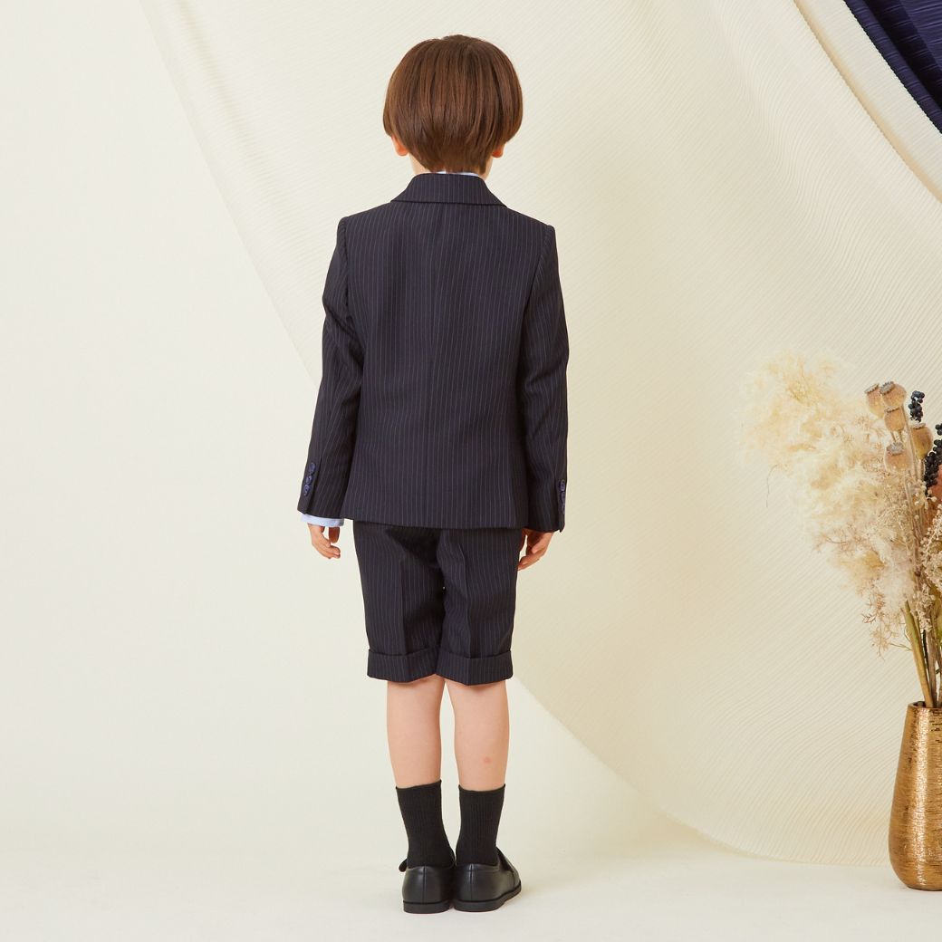 Wボタンピンストライプスーツ 6点セット 120 130cm (8371-5400) CHOPIN/ショパン