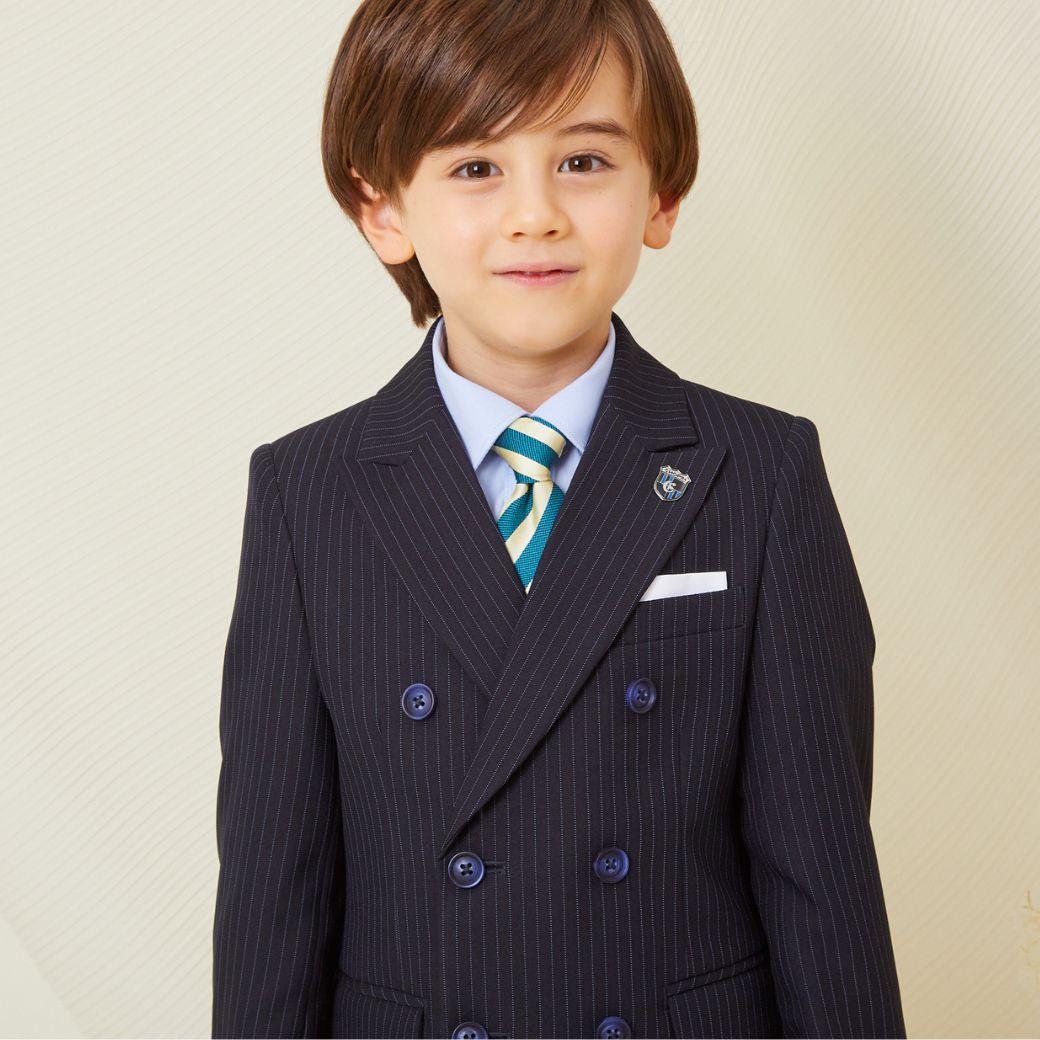 Wボタンピンストライプスーツ 6点セット 120 130cm (8371-5400) CHOPIN/ショパン